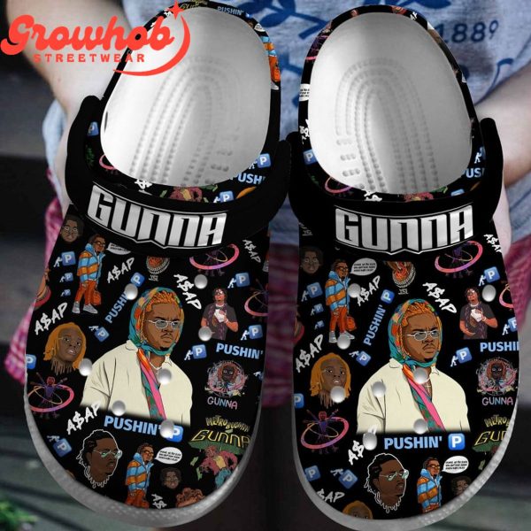 Gunna Fans Pushin’ ASAP Black Design Crocs Clogs