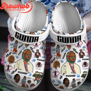 Gunna Fans Pushin’ ASAP Blue Design Crocs Clogs