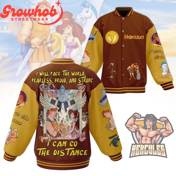 Hercules I Will Face The World I Can Co The Distance Baseball Jacket