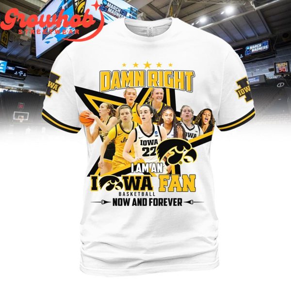 Iowa Hawkeyes Forever Fan  White Hoodie Shirts