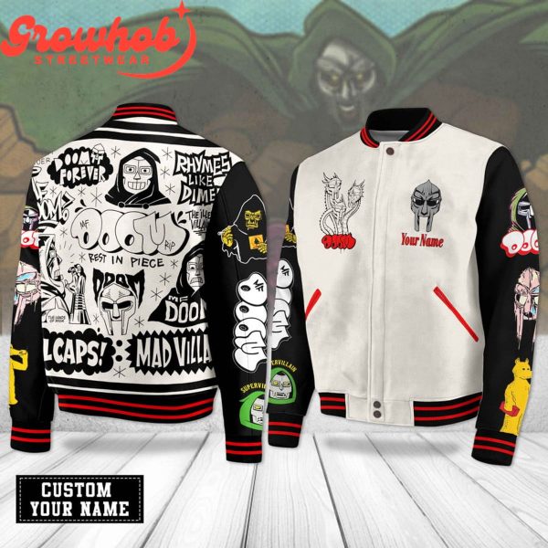 MF DOOM Rhymes Like Dime Personalized Baseball Jacket