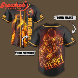 Mortal Kombat Get Over Here Flawless Victory Personalized Baseball Jersey