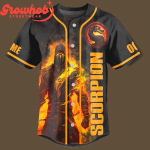 Mortal Kombat Get Over Here Flawless Victory Personalized Baseball Jersey