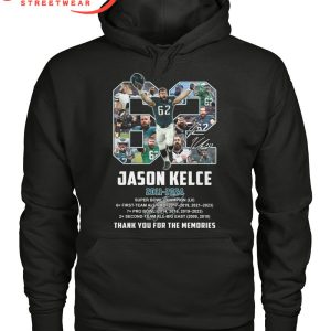 Philadelphia Eagles Jason Kelce Football Legend  2011-2024 The Memories T-Shirt