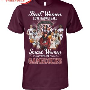 Smart Women Love South Carolina Gamecocks Basketball Team T-Shirt