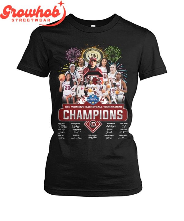 South Carolina Gamecocks SEC Women’s Basketball Tournament Champions 2024 T-Shirt