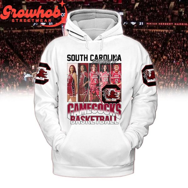 South Carolina Gamecocks Starting 5 All Star White Hoodie Shirts