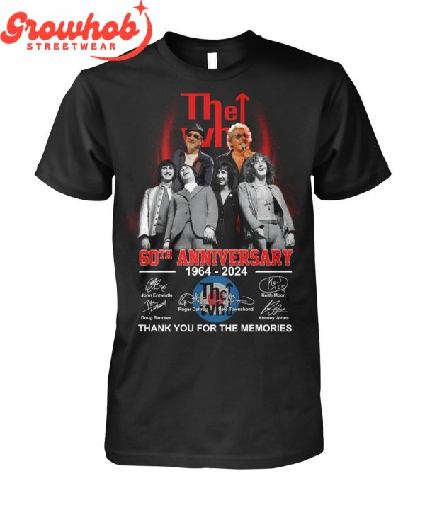 The Who 60th Anniversary 1964-2024 Thank You For The Memories T-Shirt