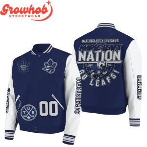 Toronto Maple Leafs NHL Go Leafs Nation Personalized Baseball Jacket
