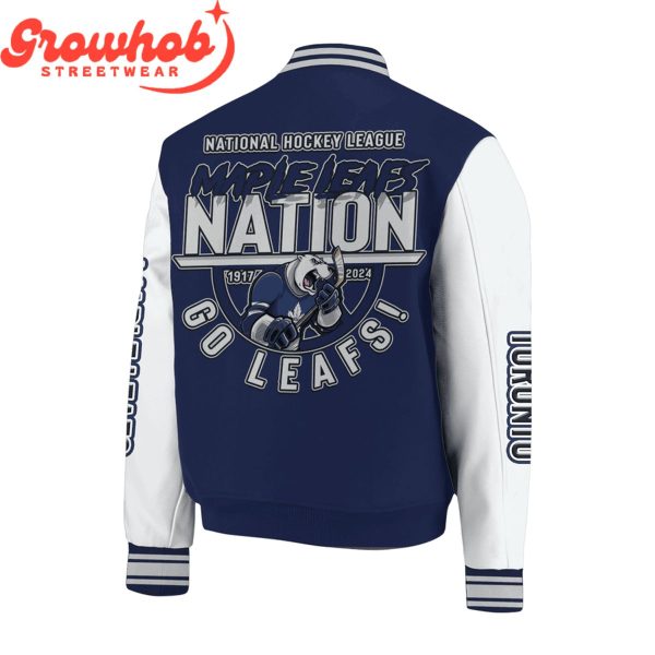 Toronto Maple Leafs NHL Go Leafs Nation Personalized Baseball Jacket