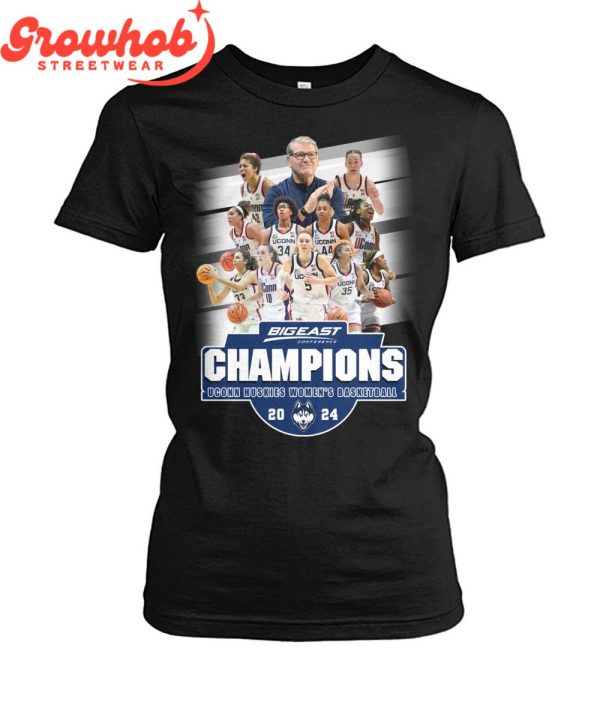 Uconn Huskies 2024 Bigeast Conference Champions T-Shirt