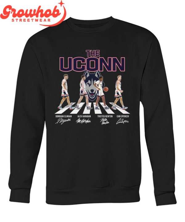 Uconn Huskies Donovan Clingan Alex Karaban Tristen Newton Cam Spencer T-Shirt