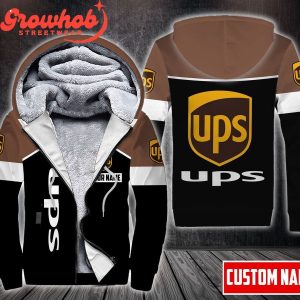 UPS Custom Hoodie Fleece Jacket