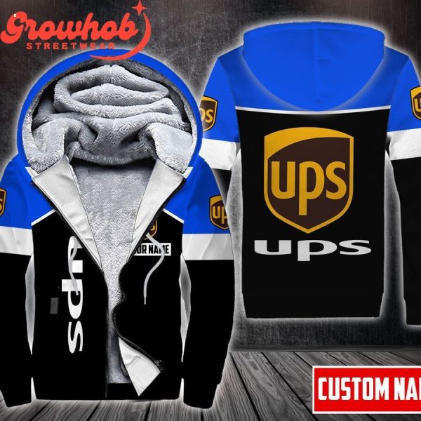 UPS Custom Hoodie Fleece Jacket