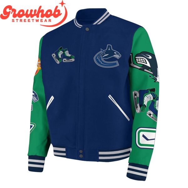 Vancouver Canucks Rogers Arena Est. 1970 Baseball Jacket