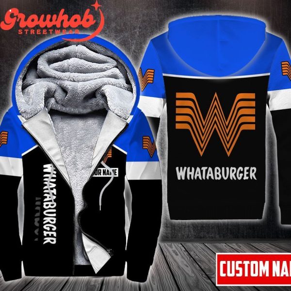 WHATABURGER Custom Hoodie Fleece Jacket