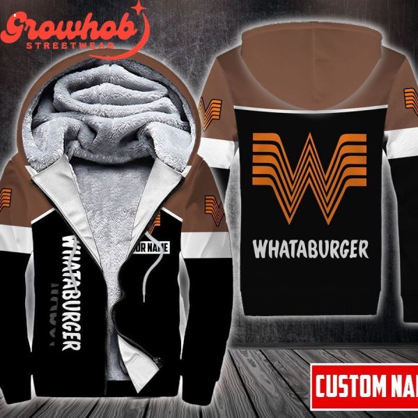 WHATABURGER Custom Hoodie Fleece Jacket