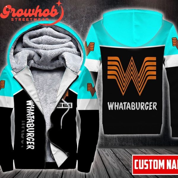 WHATABURGER Custom Hoodie Fleece Jacket