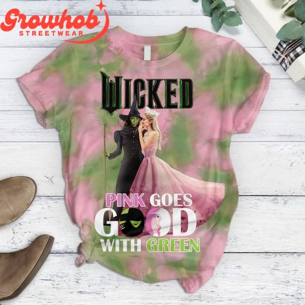 Wicked Pink Goes Good With Green Fan Hoodie Shirts