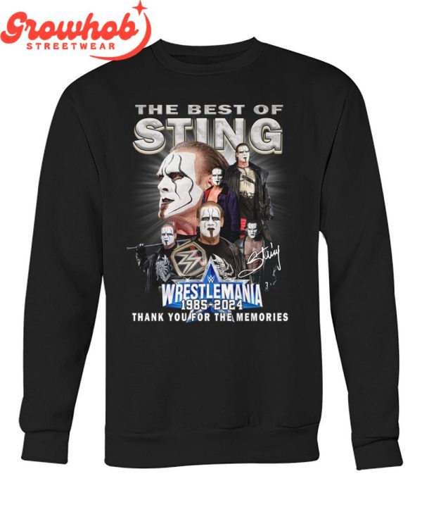 Wrestlemania The Best Of Sting 1985-2024 T-Shirt